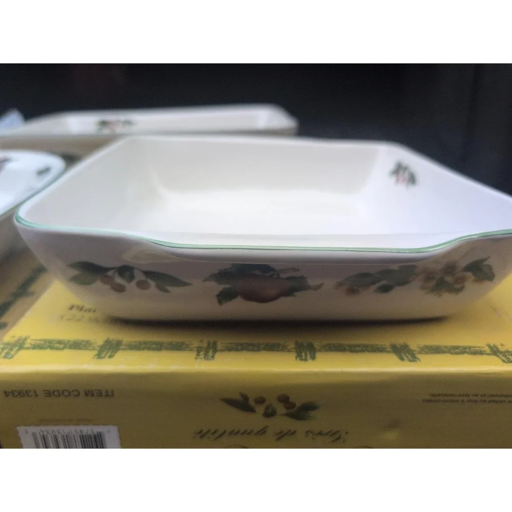Cades Cove Collection Stoneware 3 Piece Bakeware Servers W Boxes Never Used